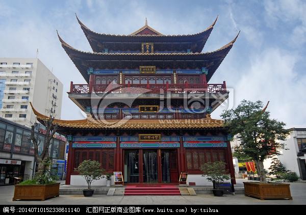無錫崇安寺步行街崇安閣_正版商業圖片