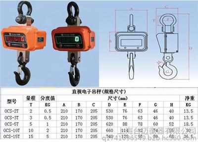 【無錫10噸電子吊秤圖片/電子吊秤多少錢】價格_廠家_圖片 -